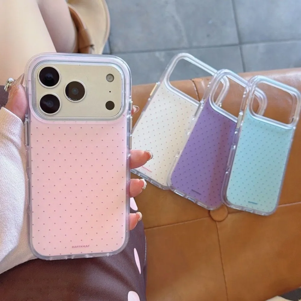 INS Polka Dot Mobile Phone Case Suitable for IPhone 17 16 15 14 Pro Max All-inclusive Acrylic Shockproof Protective Case Gift
INS Polka Dot Mobile Phone Case Suitable for IPhone 17 16 15 14 Pro Max All-inclusive Acrylic Shockproof Protective Case Gift
