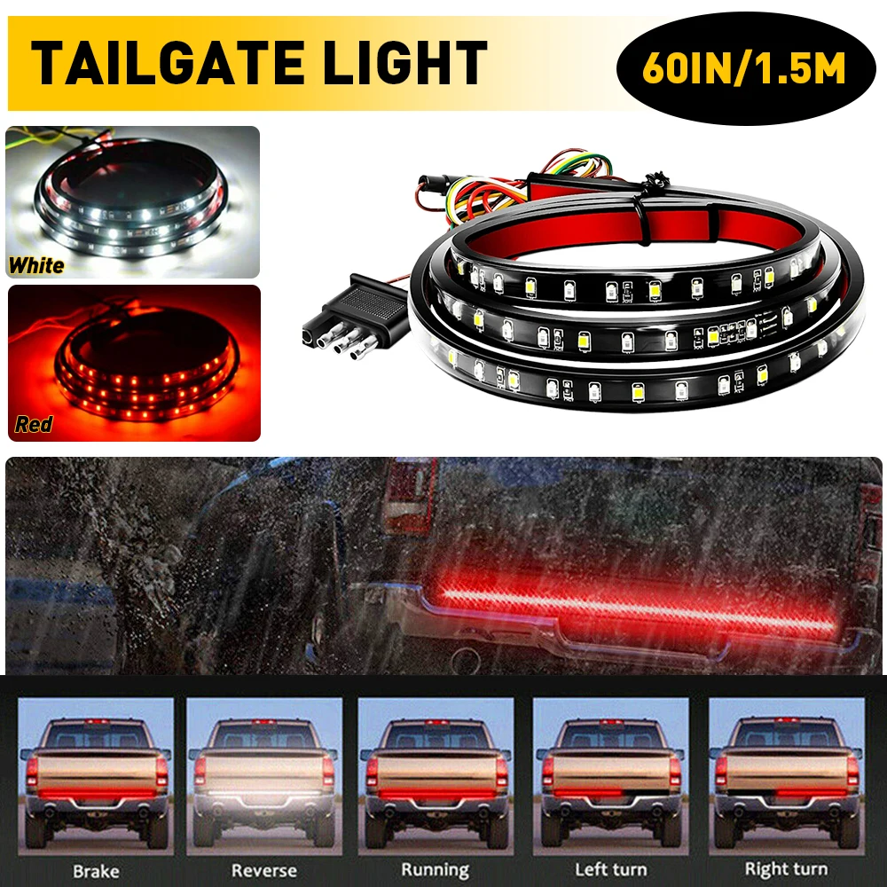 Светодиодная лента задней двери, поворотный сингл, тормоз, предупреждение, задний хвост, вождение автомобиля для Chevy Dodge Ford Truck Pickup Jeep SUV 12/24V 
Светодиодная лента задней двери, поворотный сингл, тормоз, предупреждение, задний хвост, вождение автомобиля для Chevy Dodge Ford Truck Pickup Jeep SUV 12/24V