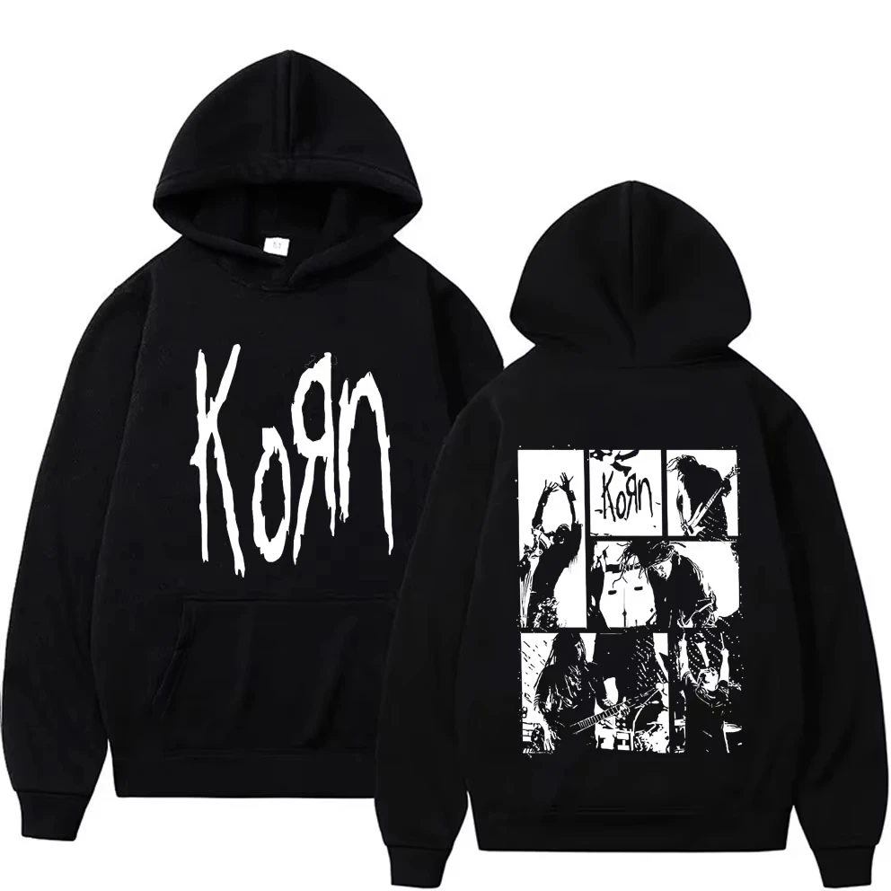 Alternative Nu Metal Rock Band Korn Double Sided Graphic Hoodie Men Gothic Vintage Pullover Tracksuit Male Trendy Fleece Hoodies
Alternative Nu Metal Rock Band Korn Double Sided Graphic Hoodie Men Gothic Vintage Pullover Tracksuit Male Trendy Fleece Hoodies