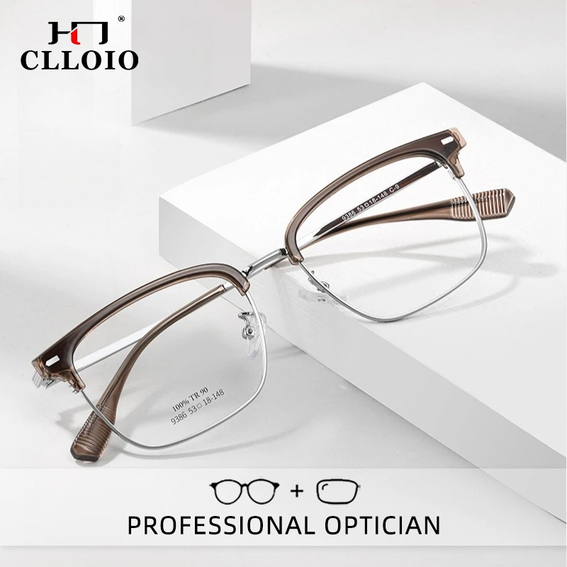 CLLOIO классические удобные очки для чтения из сплава с защитой от синего света, оправа для бровей, очки по рецепту для близорукости, прогрессивные очки
CLLOIO классические удобные очки для чтения из сплава с защитой от синего света, оправа для бровей, очки по рецепту для близорукости, прогрессивные очки