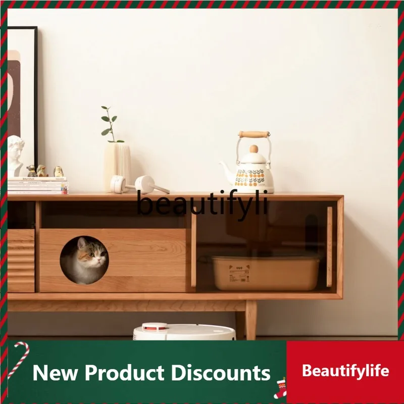 LTTV cabinet cherry wood Japanese solid wood Nordic simple floor-to-ceiling glass door
LTTV cabinet cherry wood Japanese solid wood Nordic simple floor-to-ceiling glass door