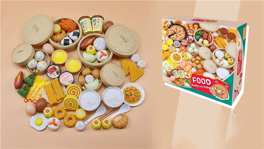 Children's family breakfast steamer set toys cross-border foreign trade children's family breakfast package 72 PCS
Children's family breakfast steamer set toys cross-border foreign trade children's family breakfast package 72 PCS