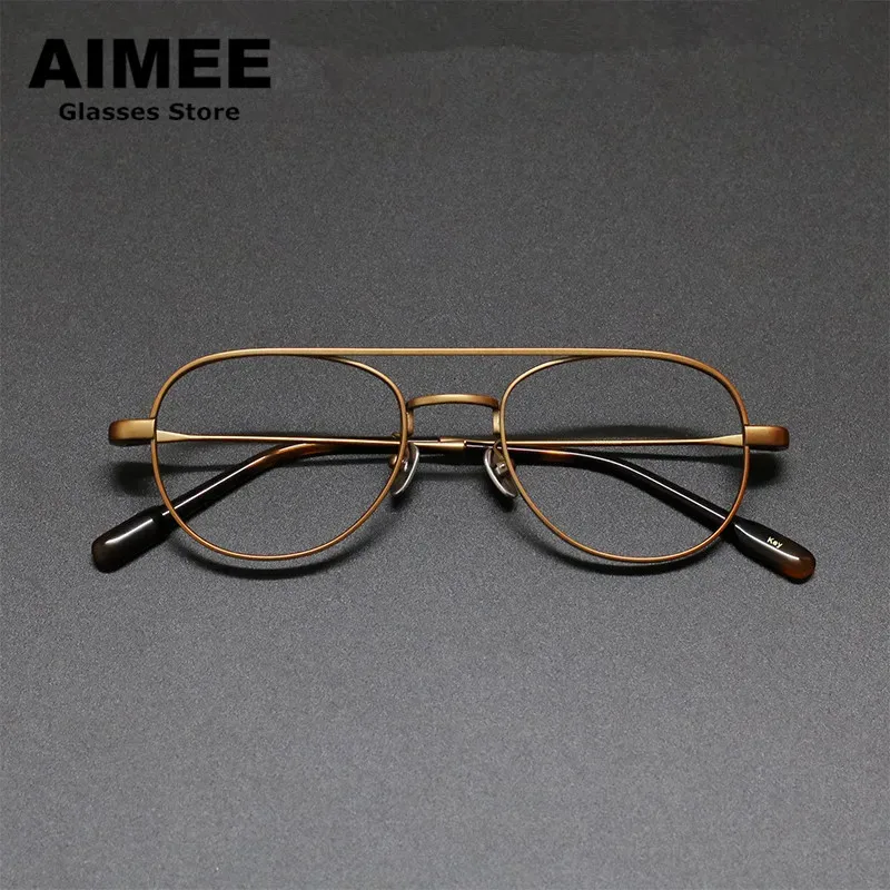 Japanese Design Pilot Titanium Oval Glasses Frame Men Optical Eyeglasses Women Myopia Reading Prescription Eyewear Spectacles
Japanese Design Pilot Titanium Oval Glasses Frame Men Optical Eyeglasses Women Myopia Reading Prescription Eyewear Spectacles