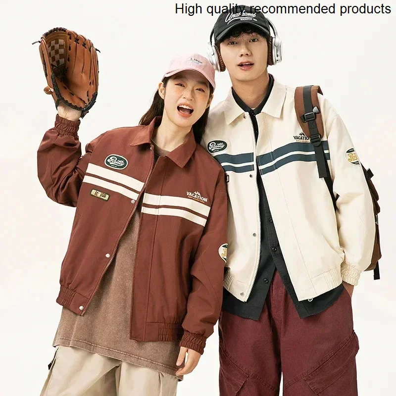 Men Unisex Jacket Embroidery Fashion Streetwear Loose Casual Short Bomber Jacket Women Spring Autumn Cargo Coat Outerwear
Men Unisex Jacket Embroidery Fashion Streetwear Loose Casual Short Bomber Jacket Women Spring Autumn Cargo Coat Outerwear