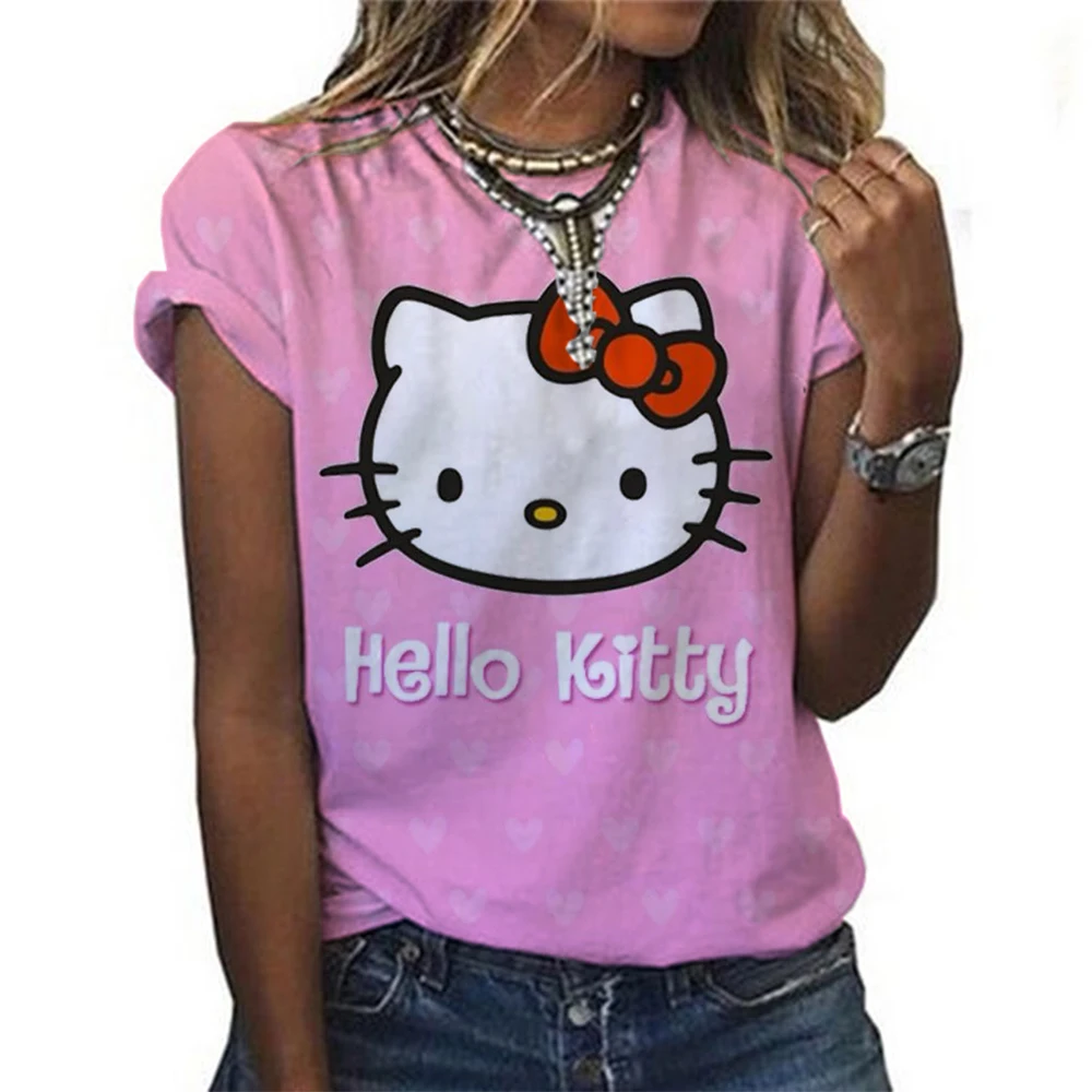 HelloKitty 50-летчатая футболка с принтом, женские топы Kawaii Sanrioed в стиле Харадзюку, черная женская футболка с короткими рукавами, уличная одежда
HelloKitty 50-летчатая футболка с принтом, женские топы Kawaii Sanrioed в стиле Харадзюку, черная женская футболка с короткими рукавами, уличная одежда