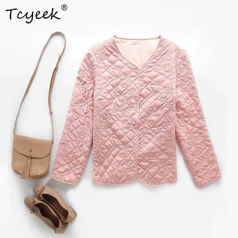 Tcyeek, Fill 100%Real Silk Thick Cotton Coat, Women Long Sleeve Floral, Fashion Commute Jacket Top, Autumn Winter New C48017QM
Tcyeek, Fill 100%Real Silk Thick Cotton Coat, Women Long Sleeve Floral, Fashion Commute Jacket Top, Autumn Winter New C48017QM