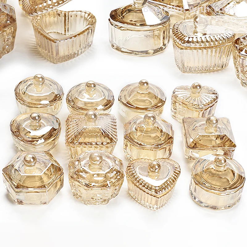 Crystal Glass Acrylic Powder Liquid Nail Pen Washing Cup Nail Powder Holder Container Dish Cup Holder Equipment Nail Art Tools
Crystal Glass Acrylic Powder Liquid Nail Pen Washing Cup Nail Powder Holder Container Dish Cup Holder Equipment Nail Art Tools