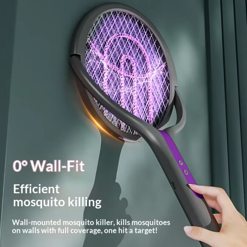 Rotating Head Bug Zapper Racket Rechargeable Electric Fly Swatter Fly Killer and Mosquito Trap Lamp for Indoor and Outdoor
Rotating Head Bug Zapper Racket Rechargeable Electric Fly Swatter Fly Killer and Mosquito Trap Lamp for Indoor and Outdoor