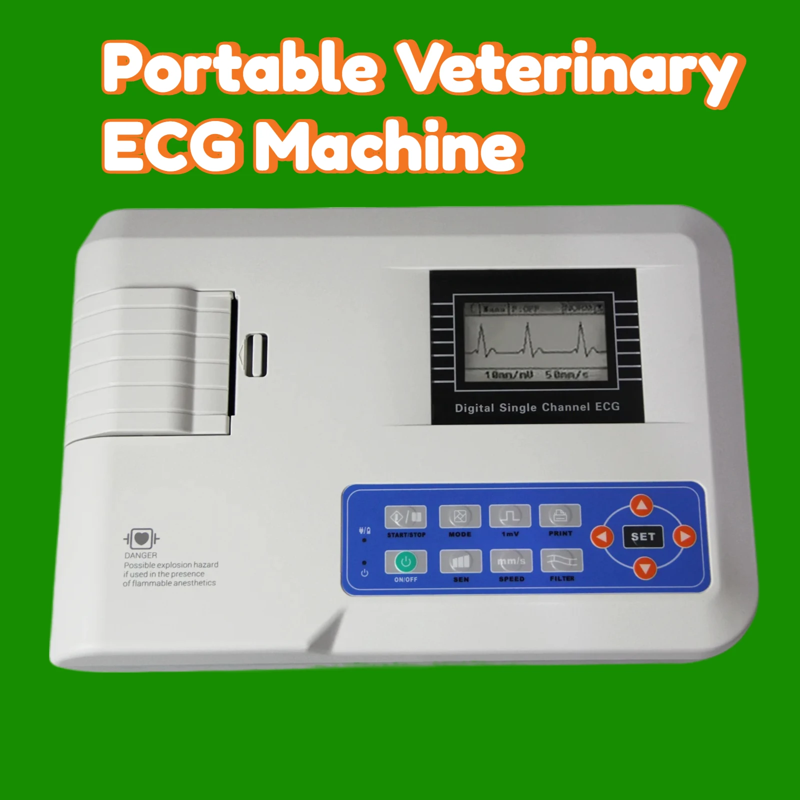 High-Quality Portable Veterinary ECG Machine, 3-Channel Electrocardiograph for Cats Dogs, Animal Heart Monitoring Device
High-Quality Portable Veterinary ECG Machine, 3-Channel Electrocardiograph for Cats Dogs, Animal Heart Monitoring Device