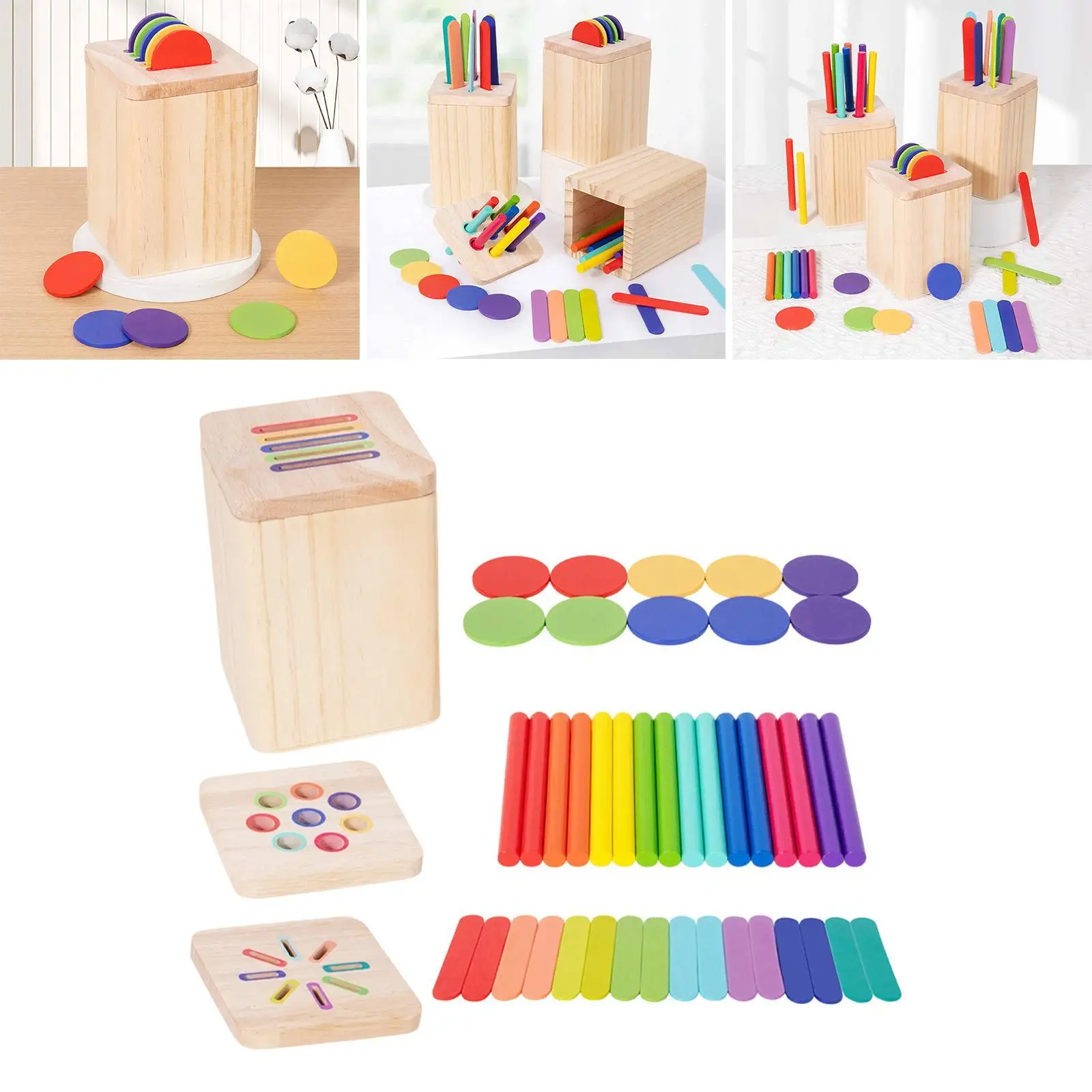 Color Sorter Toy, Hand Eye Coordination, Preschool Learning Activities, Sorting Matching Box, Sensory Toy Sorting Matching Toy
Color Sorter Toy, Hand Eye Coordination, Preschool Learning Activities, Sorting Matching Box, Sensory Toy Sorting Matching Toy