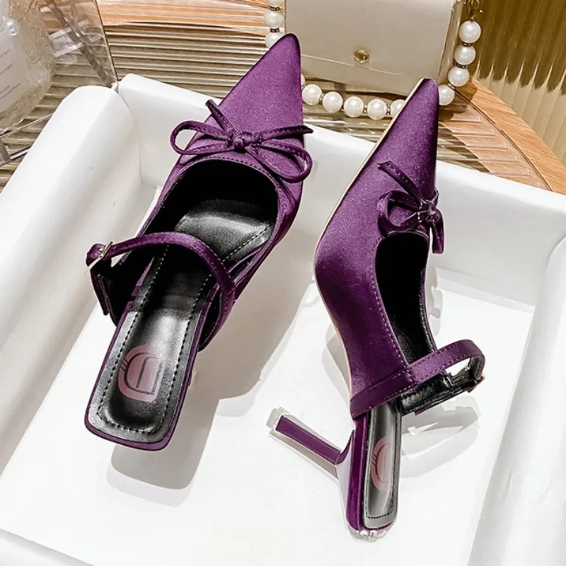 Leopard High Heels Slippers Pointed Toe Sandals Women Bow Mules Shoes 2025 New Trend Summer Slingback Sexy Dress Pumps Mujer
Leopard High Heels Slippers Pointed Toe Sandals Women Bow Mules Shoes 2025 New Trend Summer Slingback Sexy Dress Pumps Mujer