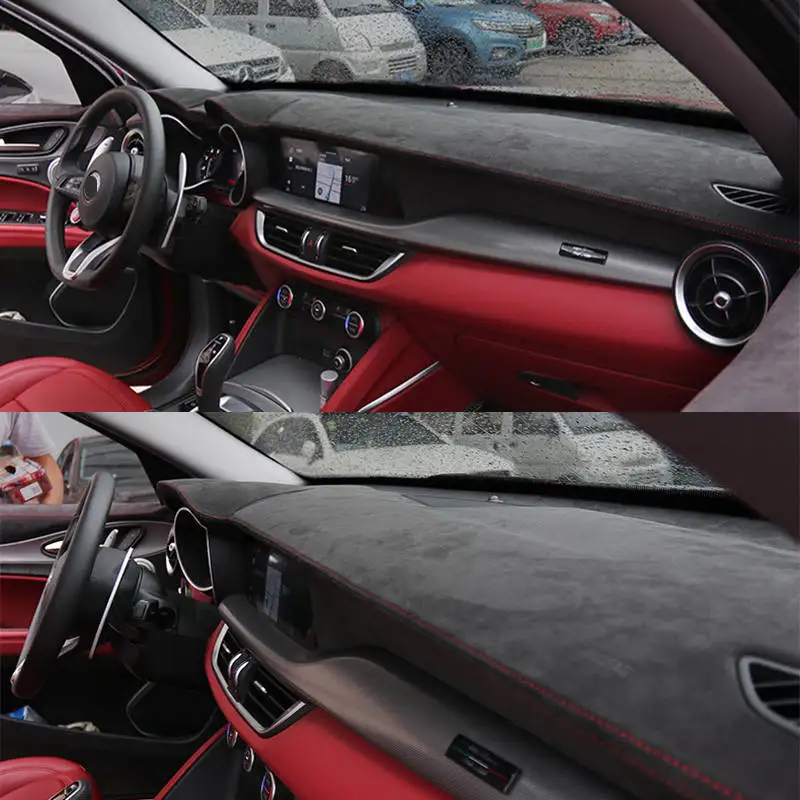 Real Alcantara Custom Car Dashboard Covers for Alfa Romeo Stelvio 2018-2020 Mat Shade Cushion Pad Carpets Car-styling
Real Alcantara Custom Car Dashboard Covers for Alfa Romeo Stelvio 2018-2020 Mat Shade Cushion Pad Carpets Car-styling