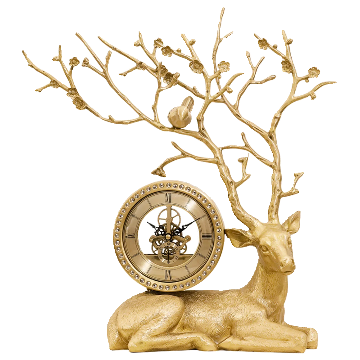 Light luxury Fulu seat clock living room decoration table clock home art seat clock gift ornaments
Light luxury Fulu seat clock living room decoration table clock home art seat clock gift ornaments
