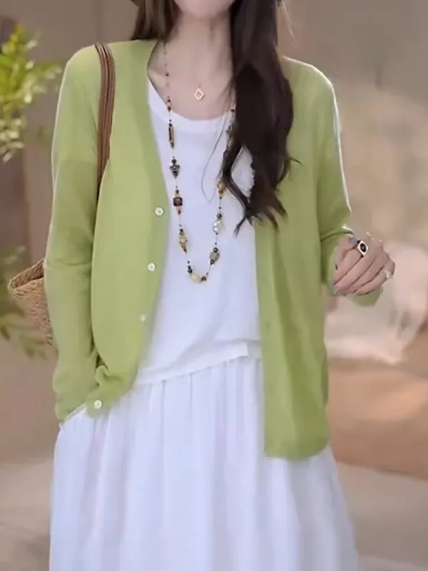 Stunning Knitted Summer Lightweight Large Size Women's Sun Protection Cardigan Outerwear with Strap Vest Top Shoulder Shawl
Stunning Knitted Summer Lightweight Large Size Women's Sun Protection Cardigan Outerwear with Strap Vest Top Shoulder Shawl