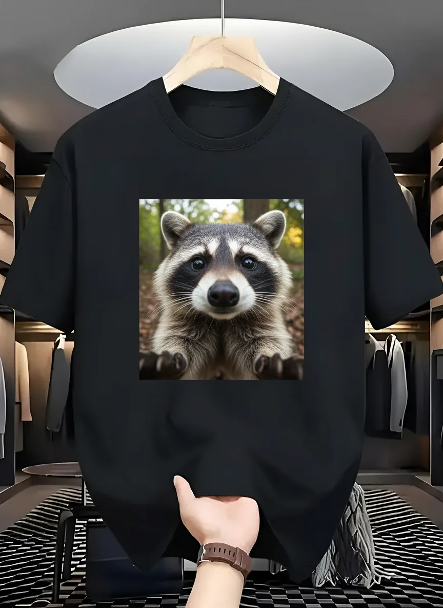 Cute Raccoon Graphic Tee Animal Print T-Shirt Soft Casual Wear Unisex Top Summer Shirt Trendy Design Short Sleeve Tee Aesthetic
Cute Raccoon Graphic Tee Animal Print T-Shirt Soft Casual Wear Unisex Top Summer Shirt Trendy Design Short Sleeve Tee Aesthetic