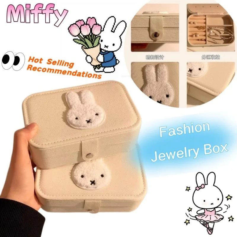 Miffy Fashion Storage Box for Jewelry, Earrings, Rings, Necklaces, Multi-Layer Large Capacity Jewelry Box, Cartoon Portable Gift
Miffy Fashion Storage Box for Jewelry, Earrings, Rings, Necklaces, Multi-Layer Large Capacity Jewelry Box, Cartoon Portable Gift