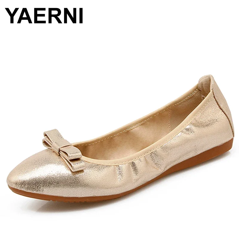 Женские складные балетки YAERNI, плоская подошва, лоферы, заостренный носок, бант, повседневная обувь
Женские складные балетки YAERNI, плоская подошва, лоферы, заостренный носок, бант, повседневная обувь