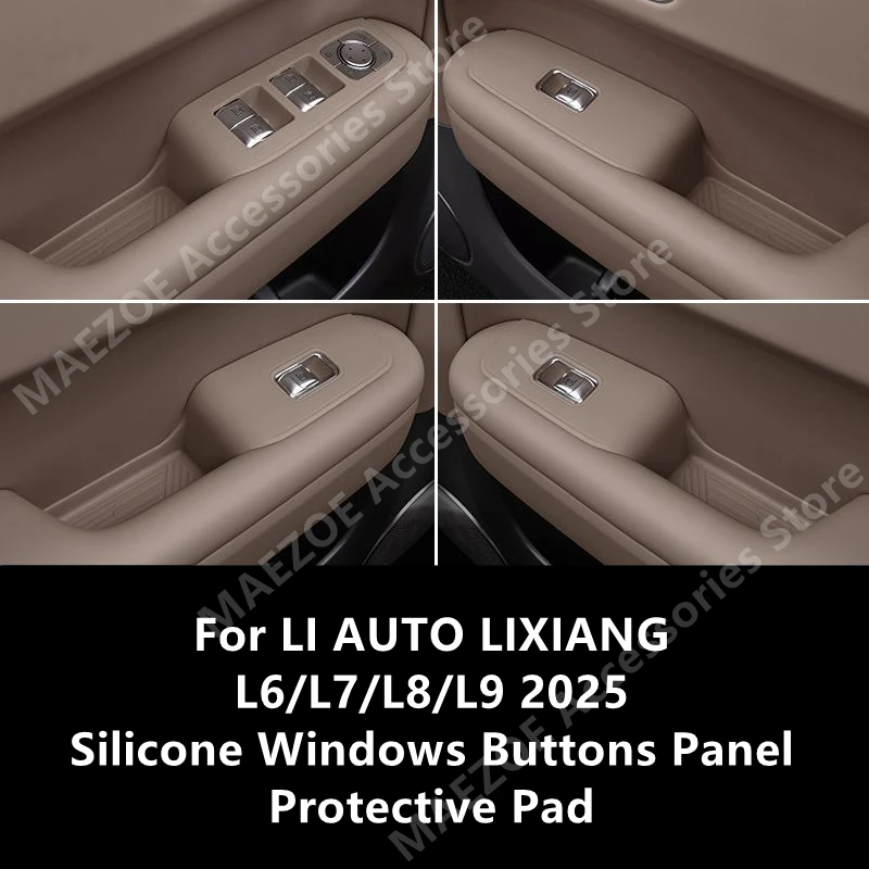 For LI AUTO LIXIANG L6/L7/L8/L9 2025 Silicone Windows Buttons Panel Protective Pad,Car Interior Decoration Accessories Refit 
For LI AUTO LIXIANG L6/L7/L8/L9 2025 Silicone Windows Buttons Panel Protective Pad,Car Interior Decoration Accessories Refit