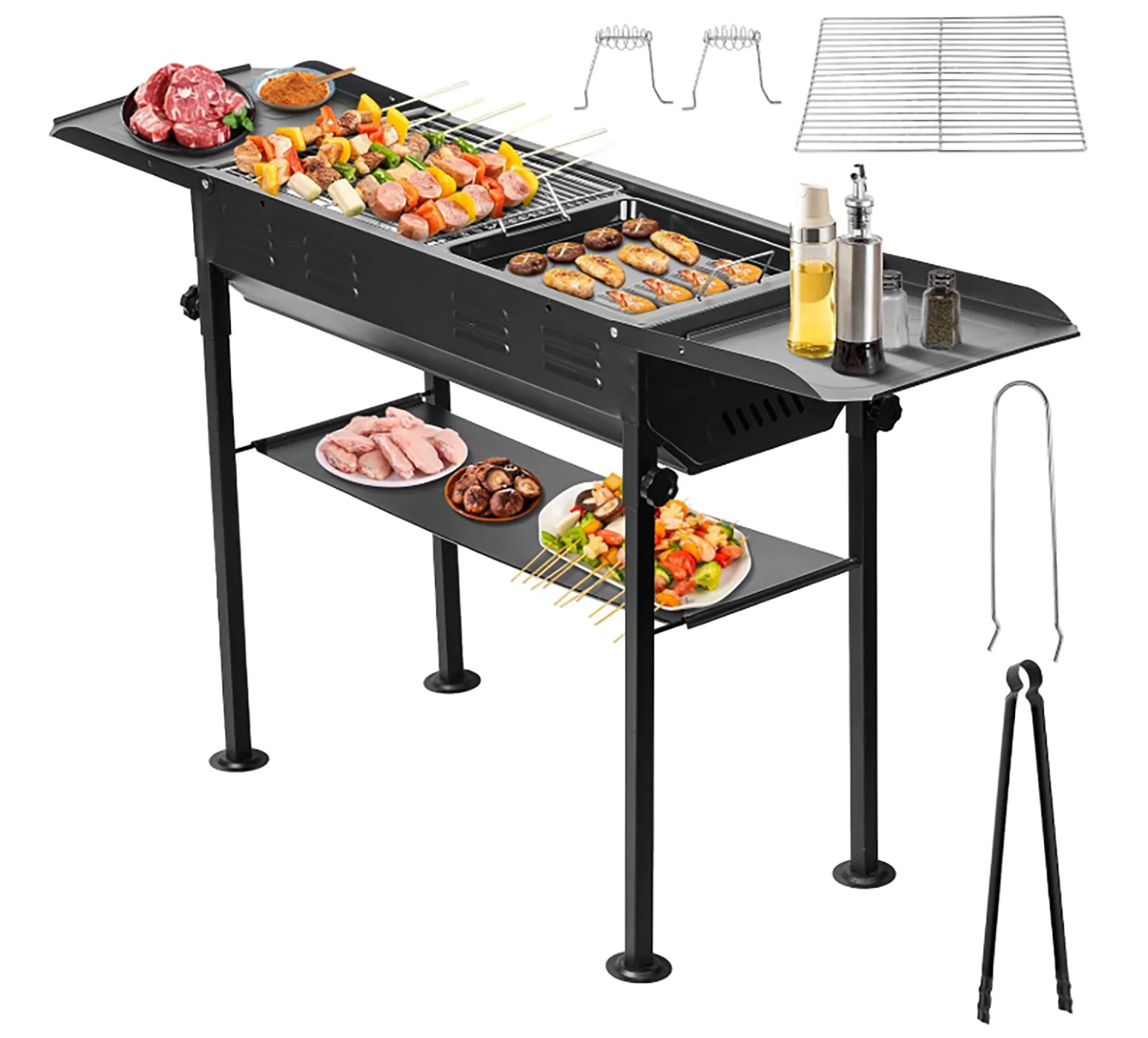 Outdoor Adjustable Height Portable Folding Barbecue Grill 304 Stainless Steel Grilling Mesh Thickened Barbecue Equipment
Outdoor Adjustable Height Portable Folding Barbecue Grill 304 Stainless Steel Grilling Mesh Thickened Barbecue Equipment