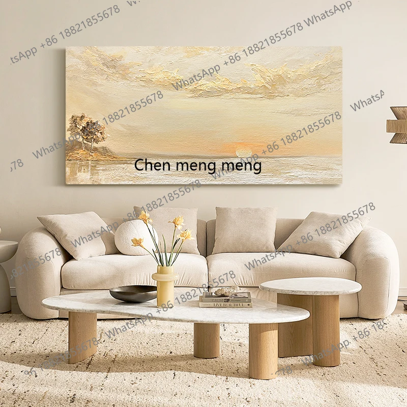 Hand-painted oil painting high-end landscape living room decoration background wall original hanging painting
Hand-painted oil painting high-end landscape living room decoration background wall original hanging painting