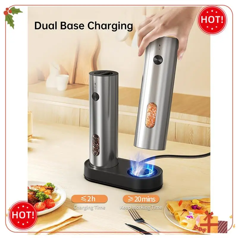 ABLE-Automatic Salt And Pepper Grinder Set Salt And Pepper Grinder Set Electric Pepper Grinder
ABLE-Automatic Salt And Pepper Grinder Set Salt And Pepper Grinder Set Electric Pepper Grinder