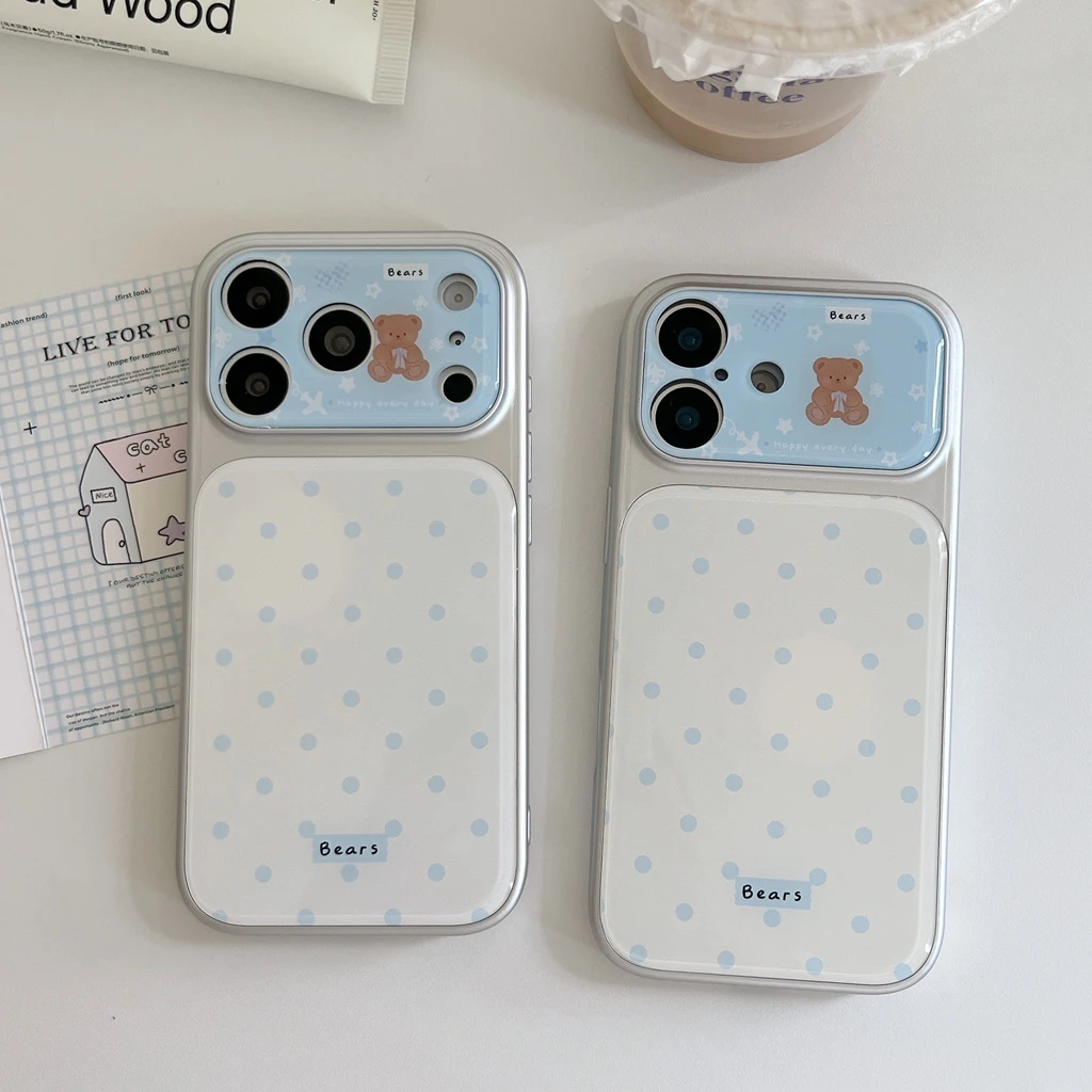 Simple Polka Dots Cute Little Bear Large Window Shockproof Protective Phone Cover Case for iPhone 17 16 15 14 Pro Max
Simple Polka Dots Cute Little Bear Large Window Shockproof Protective Phone Cover Case for iPhone 17 16 15 14 Pro Max