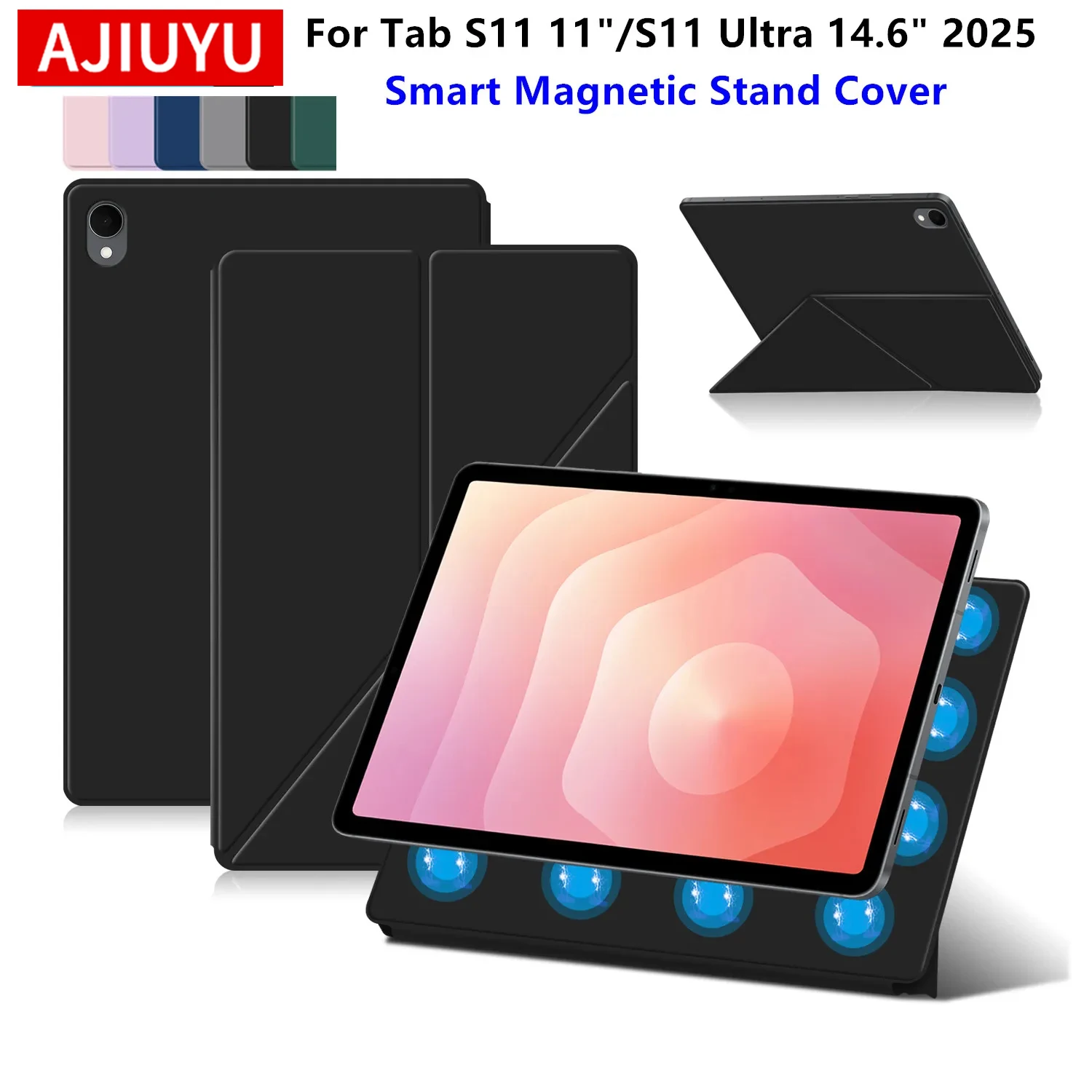 Магнитный чехол для Samsung Galaxy Tab S11 11 дюймов 2025 SM-X730 SM-X736, умная обложка для планшета Tab S11 Ultra 14.6 дюймов
Магнитный чехол для Samsung Galaxy Tab S11 11 дюймов 2025 SM-X730 SM-X736, умная обложка для планшета Tab S11 Ultra 14.6 дюймов