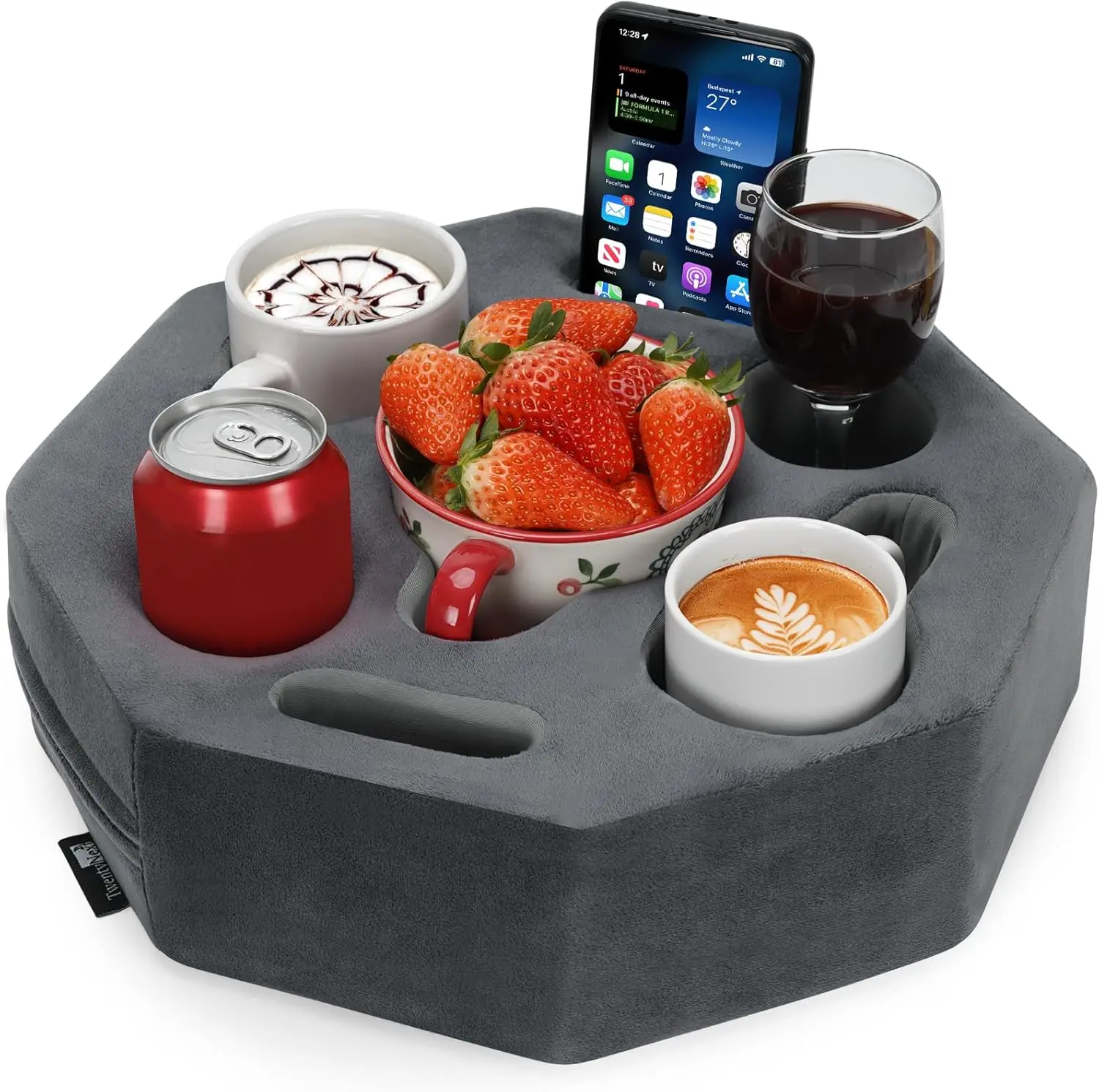 Octagon Couch Cup Holder Pillow, Anti-Spill Drink Tray for Sofa Bed Car, Fits Mugs Phones Remote
Octagon Couch Cup Holder Pillow, Anti-Spill Drink Tray for Sofa Bed Car, Fits Mugs Phones Remote
