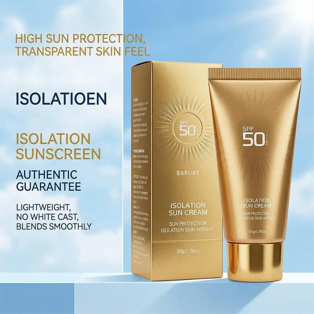 Golden Isolation Sun Sunscreen Anti-UV/UVB Repair Facial Sunscreen Refreshing Non-greasy Waterproof Sweatproof SPF50+PA+++
Golden Isolation Sun Sunscreen Anti-UV/UVB Repair Facial Sunscreen Refreshing Non-greasy Waterproof Sweatproof SPF50+PA+++