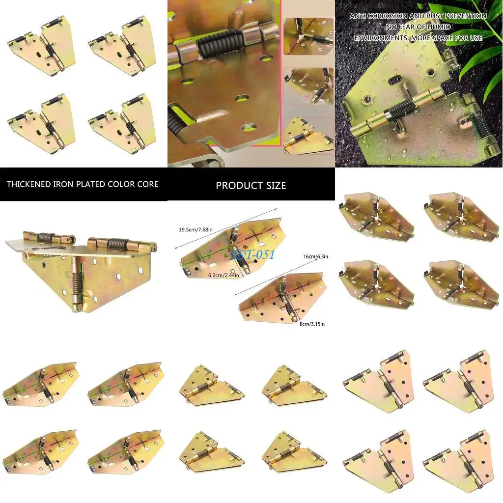 E15A 4pcs Space Saving Folding Table Hinges Compact Folding Hinges for Round Table
E15A 4pcs Space Saving Folding Table Hinges Compact Folding Hinges for Round Table