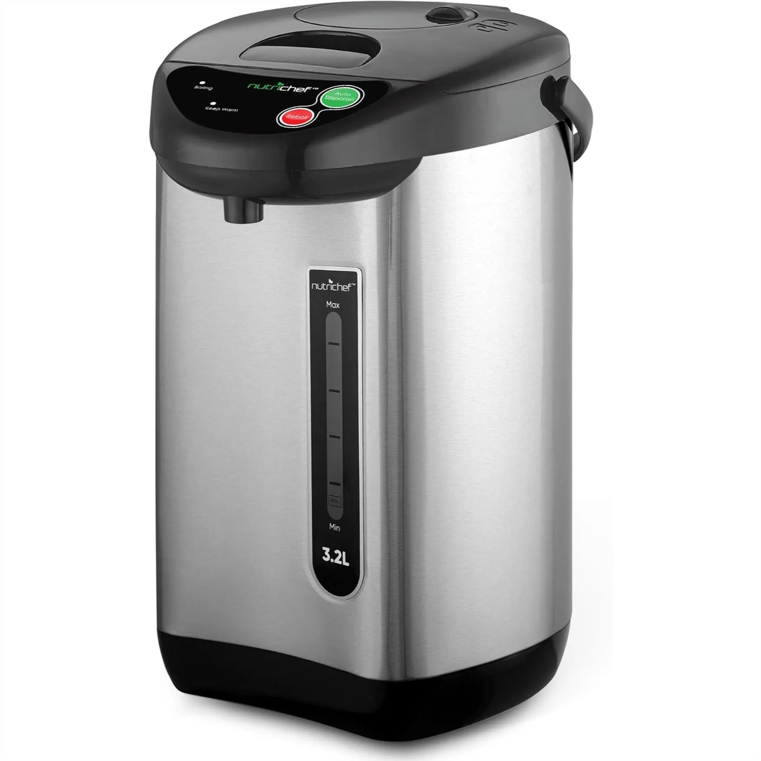 Hot Water Urn Pot Insulated Stainless Steel 3.2L Auto & Manual Dispense, Auto Boiler Safety Lock Shutoff
Hot Water Urn Pot Insulated Stainless Steel 3.2L Auto & Manual Dispense, Auto Boiler Safety Lock Shutoff