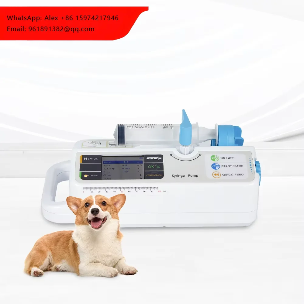 CONTEC SP950VET Portable Medical Equipment For Animals Veterinary Injection Vet Syringe Pump
CONTEC SP950VET Portable Medical Equipment For Animals Veterinary Injection Vet Syringe Pump