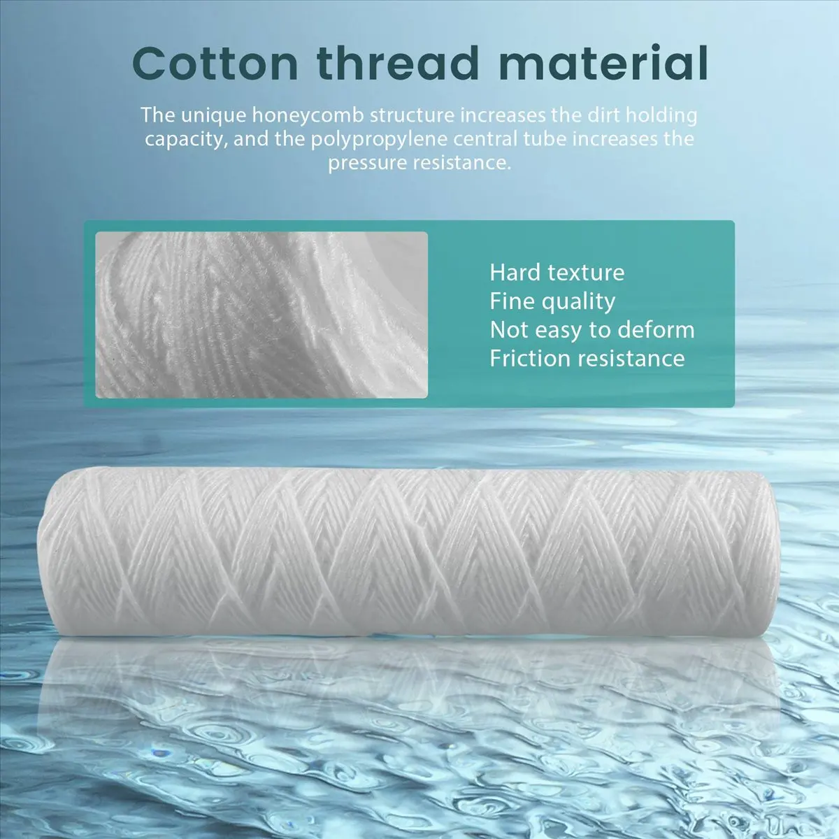 Top Rated-10 Micrometre String Wound Sediment Water Filter ,6 Pack,Whole House Sediment Filtration,Universal
Top Rated-10 Micrometre String Wound Sediment Water Filter ,6 Pack,Whole House Sediment Filtration,Universal