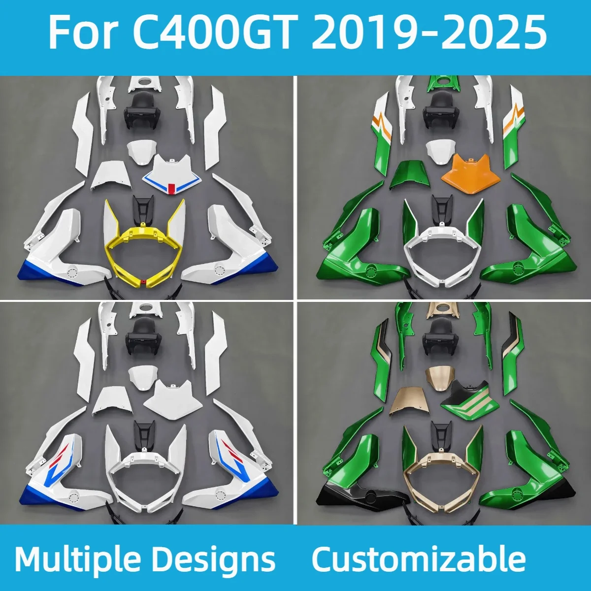 For BMW C400GT 2019-2025 Fairings Motorcycle C 400GT 19-25 Aftermarket Body Parts Full Set Fairing Kit
For BMW C400GT 2019-2025 Fairings Motorcycle C 400GT 19-25 Aftermarket Body Parts Full Set Fairing Kit