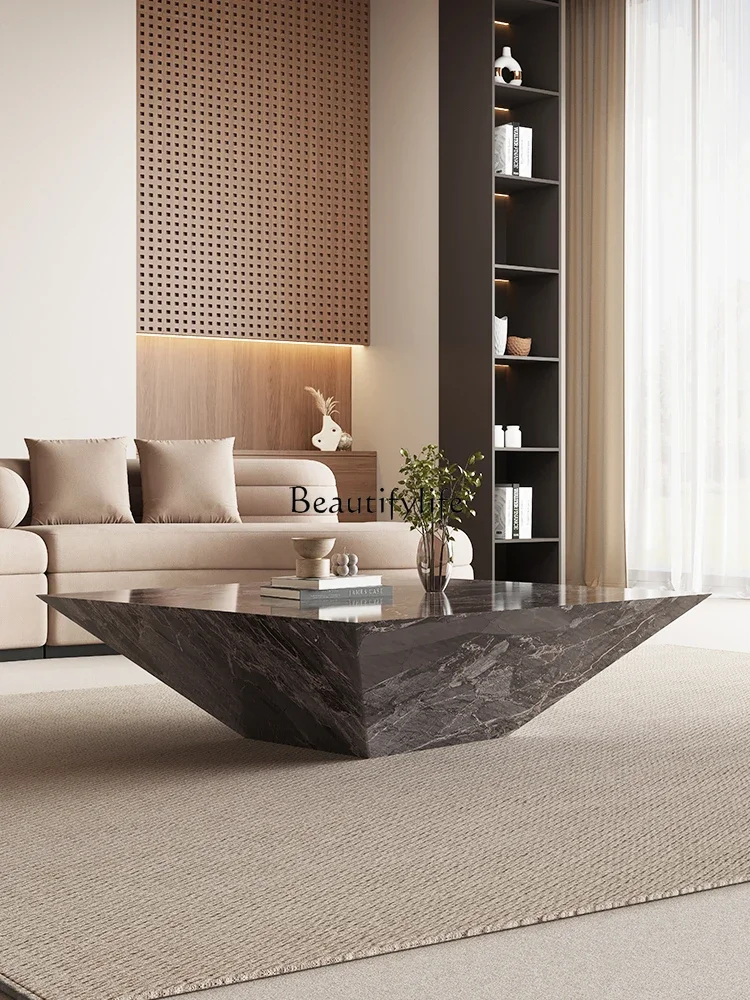 yj32 Italian square rock slab coffee table modern simple living room art high-end luxury stone pattern tea table
yj32 Italian square rock slab coffee table modern simple living room art high-end luxury stone pattern tea table