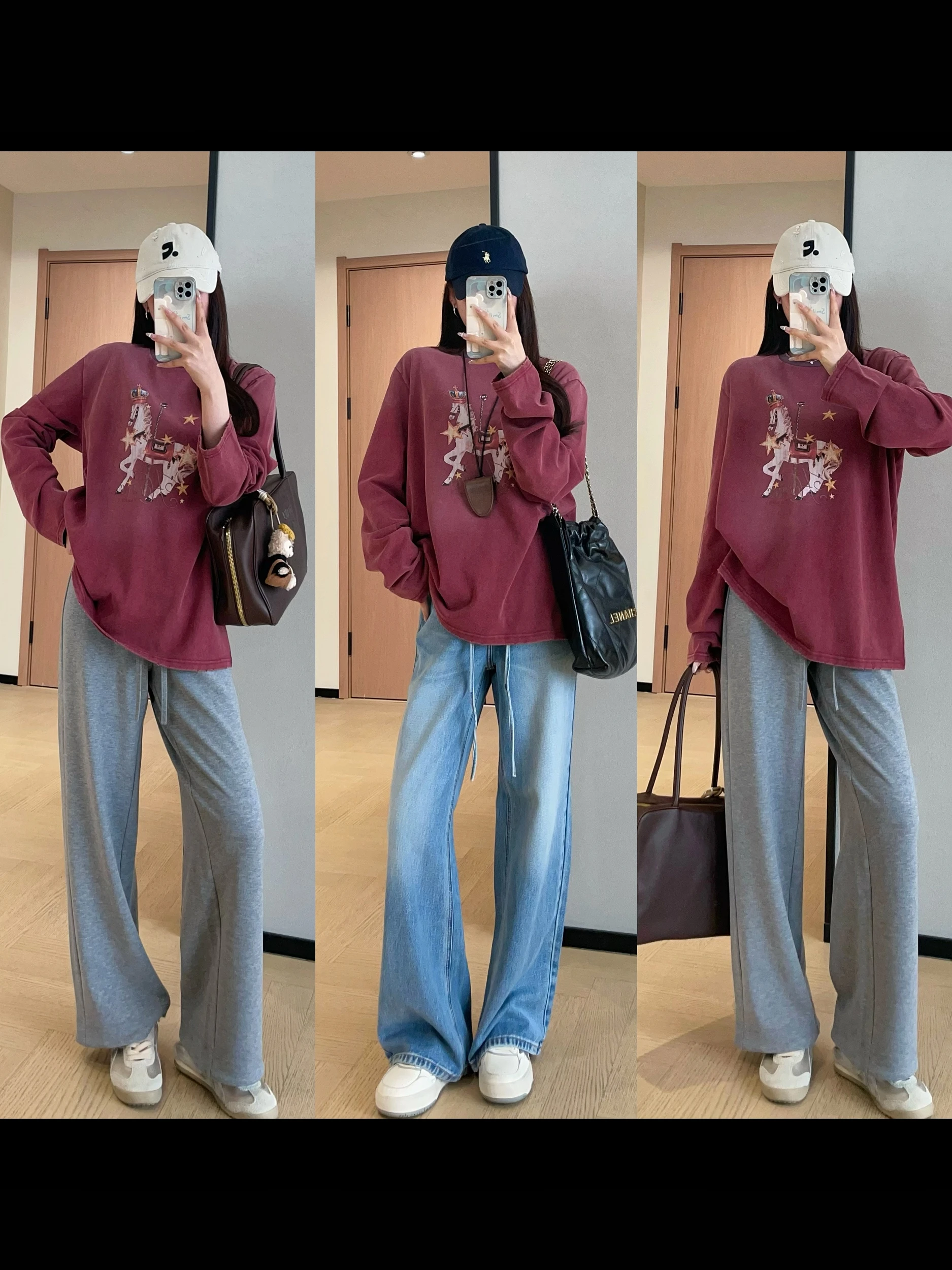 WTHEONE Women's Long Sleeve T-Shirt Pure Cotton Gradient Print Casual Style Star White Design Breathable Comfortable Sp...
WTHEONE Women's Long Sleeve T-Shirt Pure Cotton Gradient Print Casual Style Star White Design Breathable Comfortable Sp...