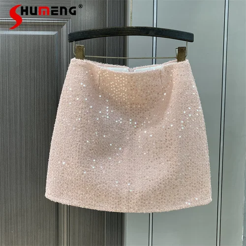 Sequin Skirt Women's Autumn and Winter New High Waist Tweed Slim Hip Skirts Korean Fashion Short Mini Skirt
Sequin Skirt Women's Autumn and Winter New High Waist Tweed Slim Hip Skirts Korean Fashion Short Mini Skirt