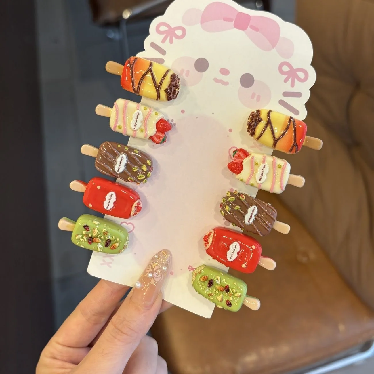 10p Cute Ice Cream Hair Clip Children's Funny Chocolate Ice Cream Bangs Clip Girls' Versatile Hair Clip Birthday Gift Headband
10p Cute Ice Cream Hair Clip Children's Funny Chocolate Ice Cream Bangs Clip Girls' Versatile Hair Clip Birthday Gift Headband
