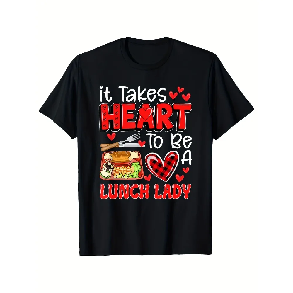Футболка унисекс с принтом «It Takes Heart to Be a Lunch Lady», ретро-принт с ланчбоксом, черно-красно-белая, 180 г/м², хлопок, эластичная, повседневная
Футболка унисекс с принтом «It Takes Heart to Be a Lunch Lady», ретро-принт с ланчбоксом, черно-красно-белая, 180 г/м², хлопок, эластичная, повседневная