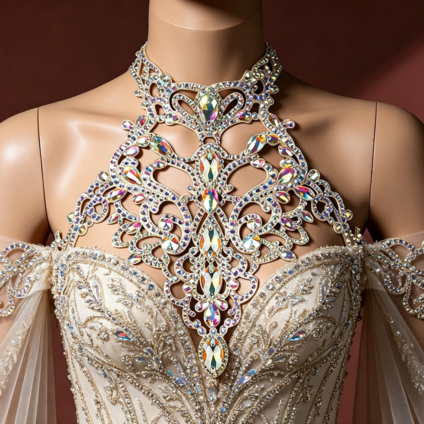Belly Dance Breast Covering Necklace Body Chain Sparkling Diamond Versatile Dance Performance Accessories Handmade Customized
Belly Dance Breast Covering Necklace Body Chain Sparkling Diamond Versatile Dance Performance Accessories Handmade Customized