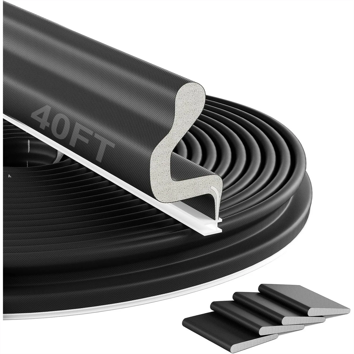 40FT Weather Stripping Door Seal Sound Proof Strip for Front Door Frame Exterior Insulation with 4 Corner Seals
40FT Weather Stripping Door Seal Sound Proof Strip for Front Door Frame Exterior Insulation with 4 Corner Seals