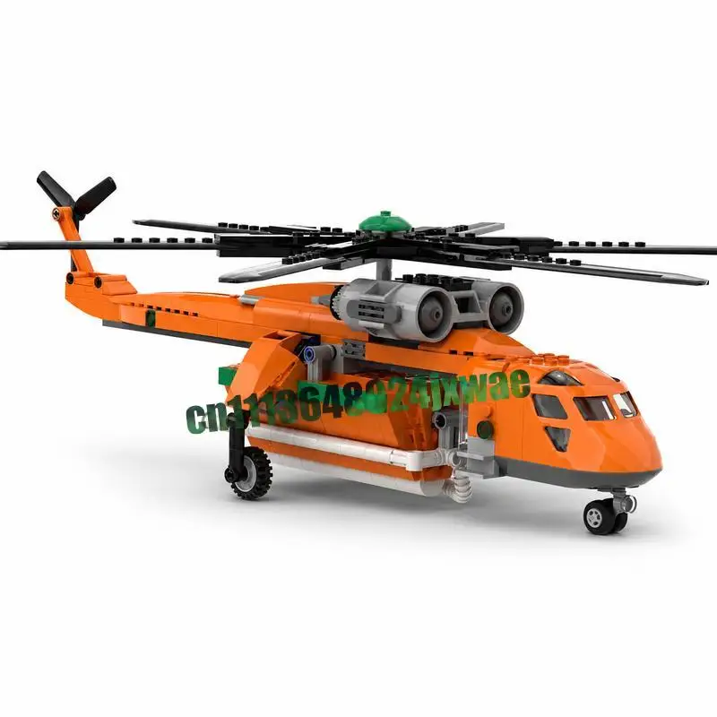 453PCS Heavy Lift Rescue Skycrane Helicopter Aircraft Model Custom Building Blocks Assembly Toy Collection Decor Holiday Gifts
453PCS Heavy Lift Rescue Skycrane Helicopter Aircraft Model Custom Building Blocks Assembly Toy Collection Decor Holiday Gifts