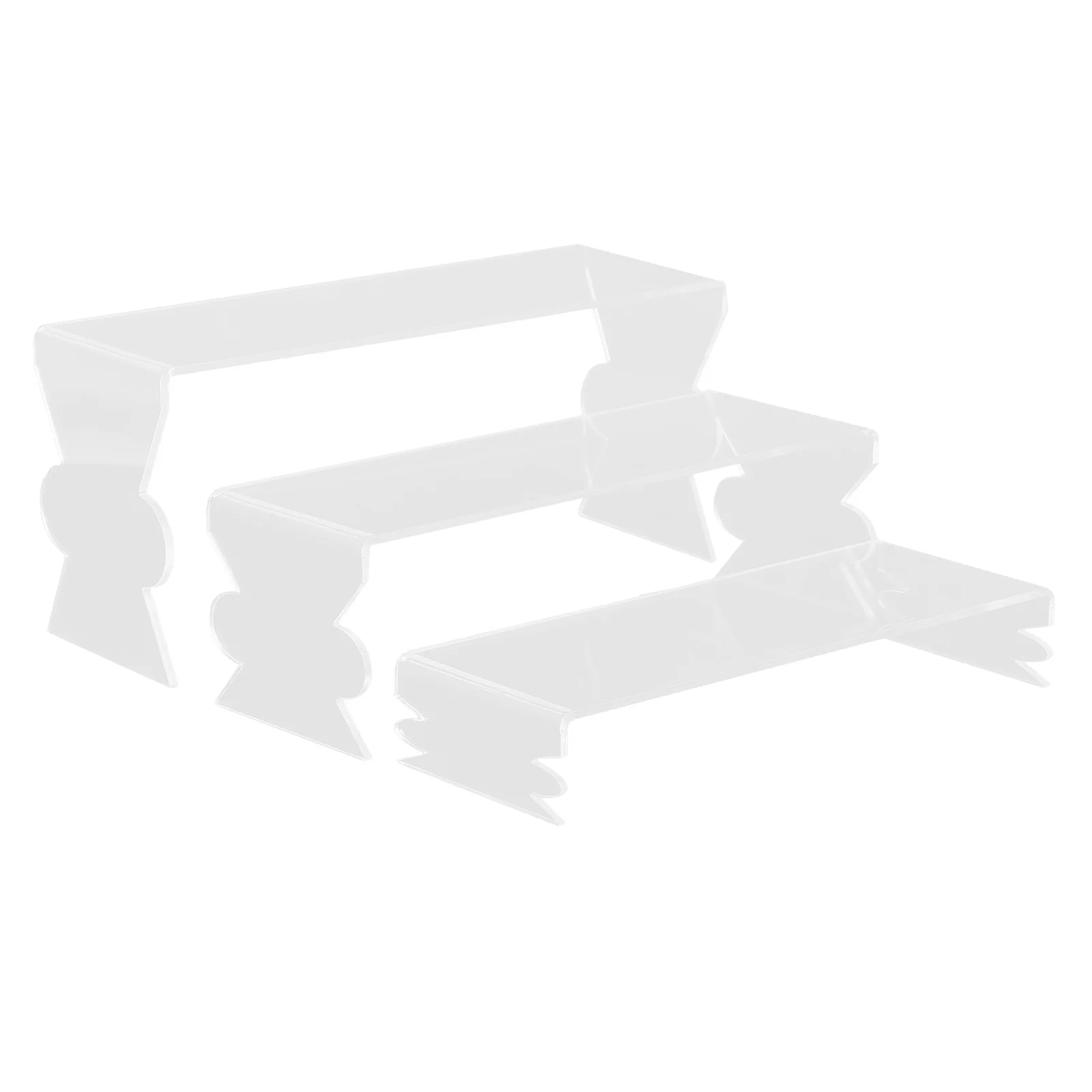 3pcs Acrylic Display Rack Storage Stand for Figures Jewelry Cupcake Decor Clear Tiered ganizer Multipurpose Shelf
3pcs Acrylic Display Rack Storage Stand for Figures Jewelry Cupcake Decor Clear Tiered ganizer Multipurpose Shelf