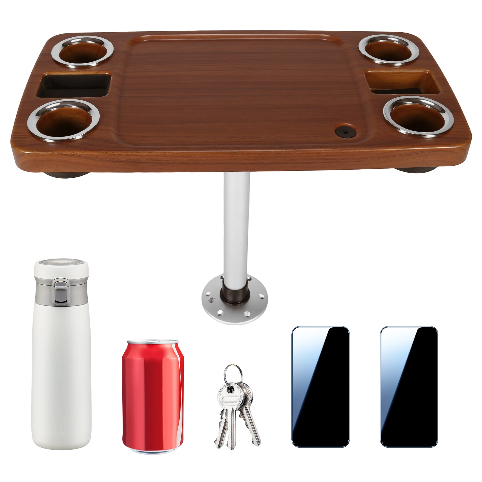 Морской универсальный органайзер-столик для лодки с 4 держателями для напитков, 2 подставками для телефонов, 34x18 дюймов, пластиковый, для автодомов и судов
Морской универсальный органайзер-столик для лодки с 4 держателями для напитков, 2 подставками для телефонов, 34x18 дюймов, пластиковый, для автодомов и судов