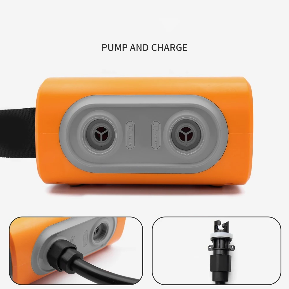 Lithium Battery Electric Air Pump for For kayak Paddle Boards Inflatable Boats with 6 Nozzles and Charging Feature
Lithium Battery Electric Air Pump for For kayak Paddle Boards Inflatable Boats with 6 Nozzles and Charging Feature