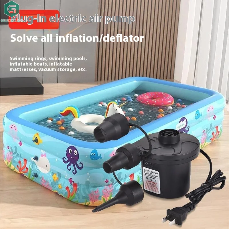 EU US UK 50W Electric Air Pump With 3NozzleQuick 5000PA Air Pump Inflator Deflator For Air Mattress Bed Pool Toy Raft Vacuum Bag
EU US UK 50W Electric Air Pump With 3NozzleQuick 5000PA Air Pump Inflator Deflator For Air Mattress Bed Pool Toy Raft Vacuum Bag