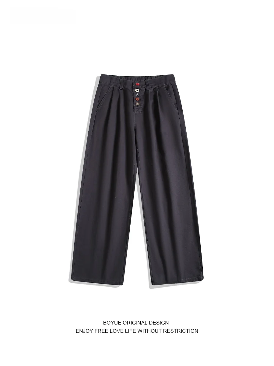 Boyue American Sle Casual Workwear Pants Men's Women's Vintage Button Detail Durable Straight Leg Jeans Autumn Wear
Boyue American Sle Casual Workwear Pants Men's Women's Vintage Button Detail Durable Straight Leg Jeans Autumn Wear