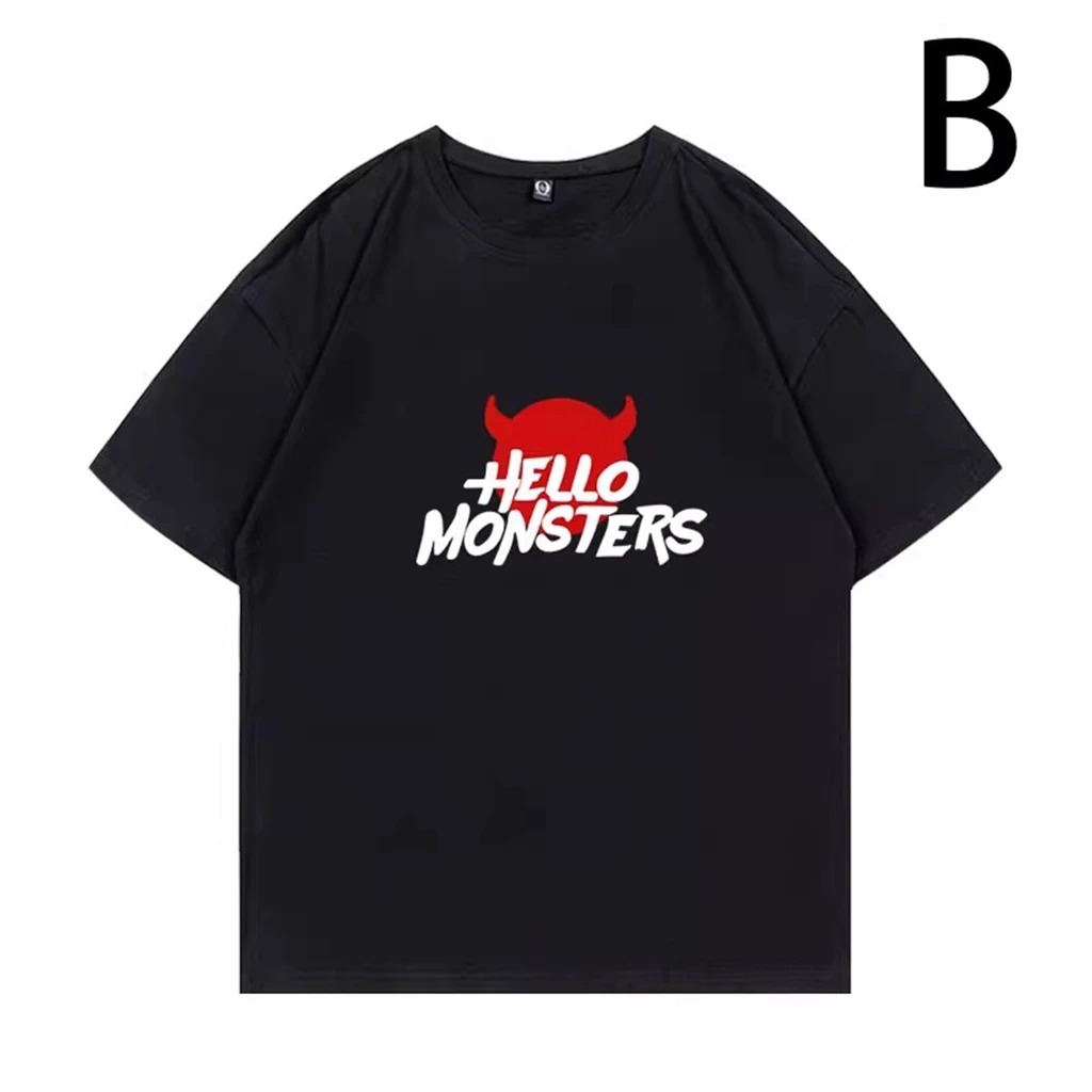 2025 BABYMONSTER Cotton Top for Women Y2K HELLO MONSTER Letter Print Round Neck Short Sleeve Casual Fashion Couple T-shirt
2025 BABYMONSTER Cotton Top for Women Y2K HELLO MONSTER Letter Print Round Neck Short Sleeve Casual Fashion Couple T-shirt
