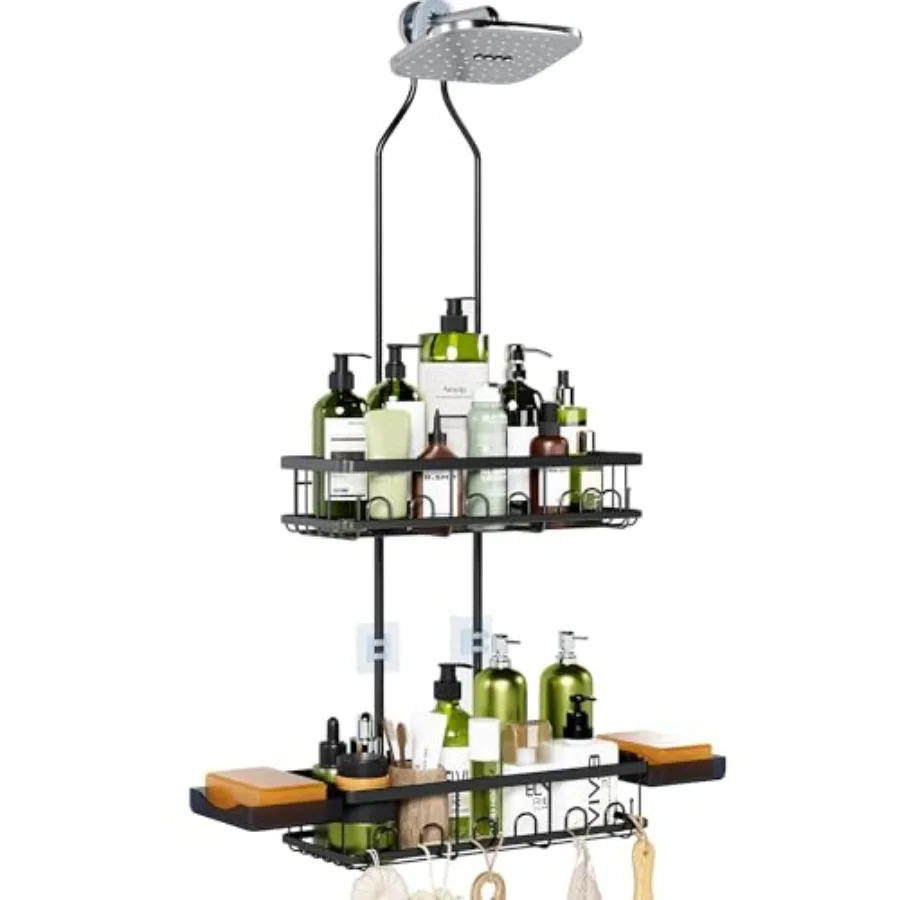 Shower Caddy Hanging Over Shower Head, Adjustable Bathroom Organizer for Inside Shower, Rust-Resistant Stainless Steel Caddy wi
Shower Caddy Hanging Over Shower Head, Adjustable Bathroom Organizer for Inside Shower, Rust-Resistant Stainless Steel Caddy wi