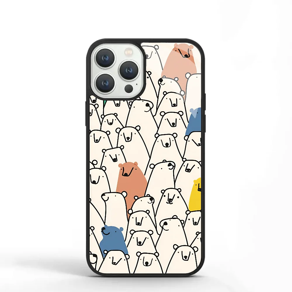 Bears Pattern Phone Case For IPhone 11 12 13 14 15 Plus Pro Max Mirror Acrylic PC TPU Cover
Bears Pattern Phone Case For IPhone 11 12 13 14 15 Plus Pro Max Mirror Acrylic PC TPU Cover